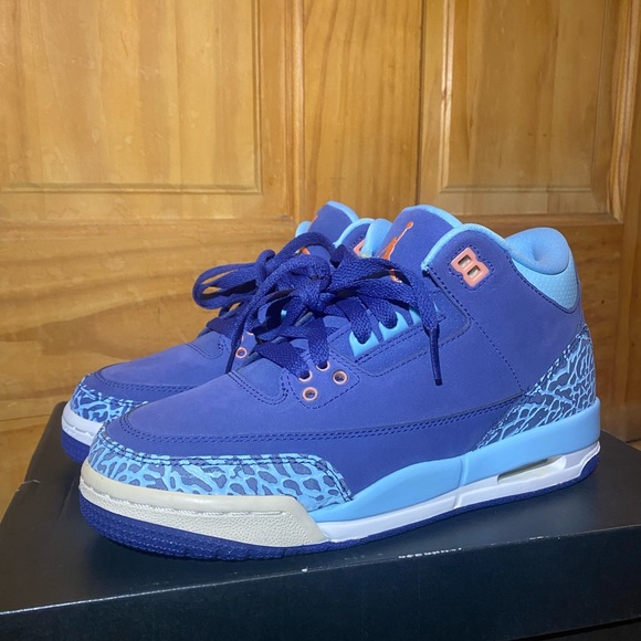 Air Jordan 3 Purple Dust GG (441140-506) size 5Y - Picture 1 of 8